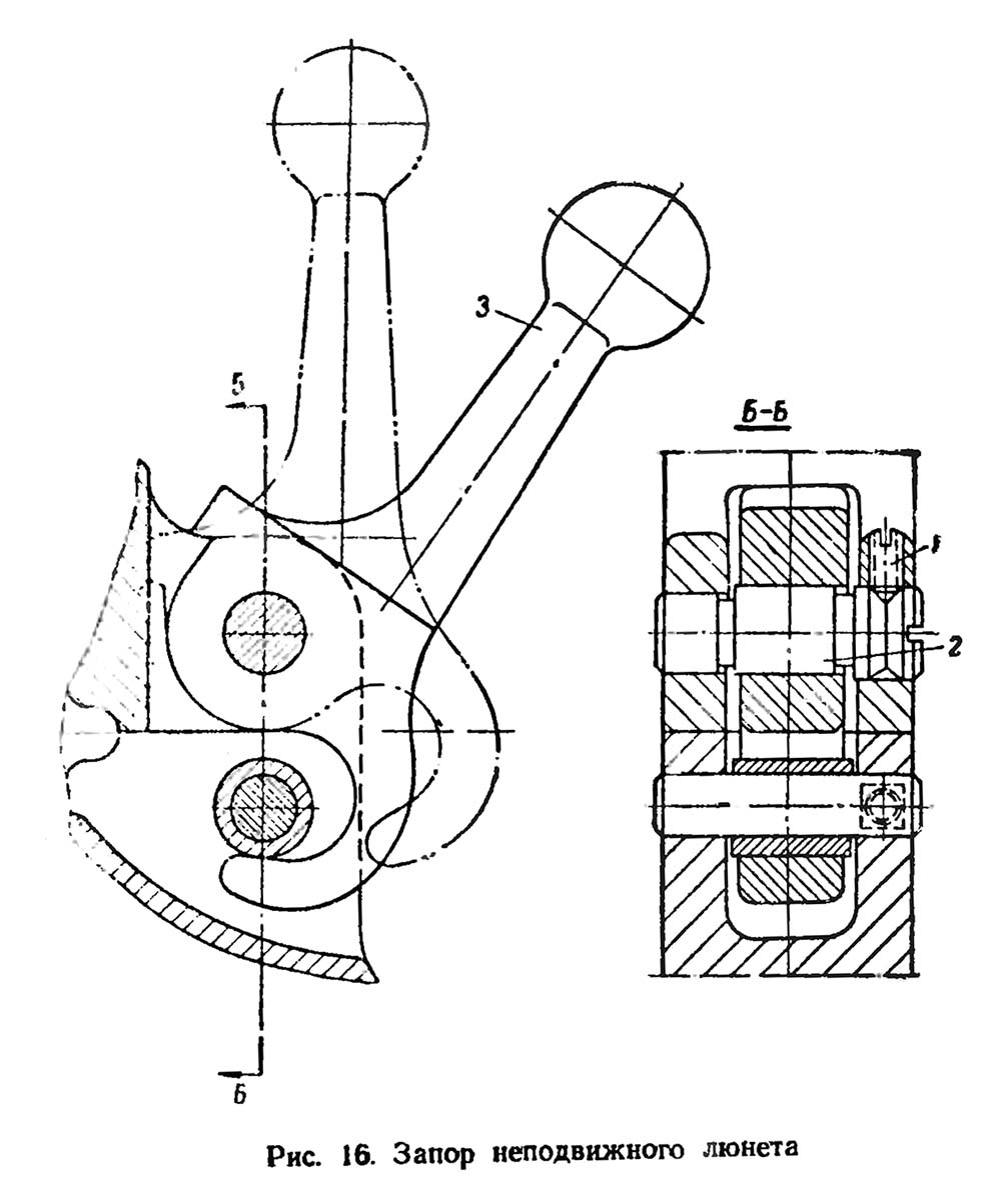 Запор нерухомого люнета токарно-гвинторізного верстата 1К62 Запор нерухомого люнета токарно-гвинторізного верстата 1К62
